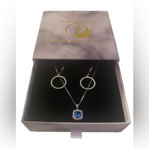 STERLING SILVER necklace and earring set